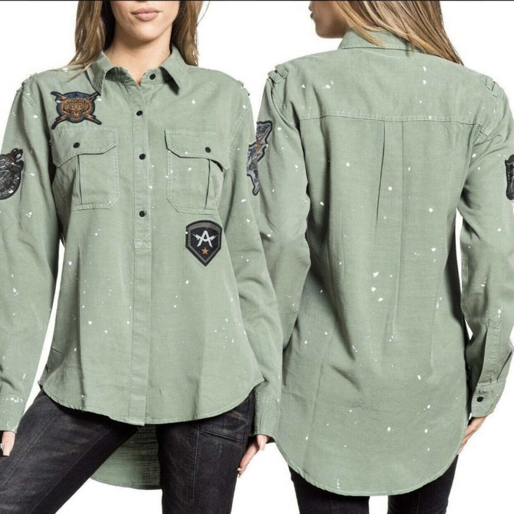 Affliction Women’s Button Down Shirt